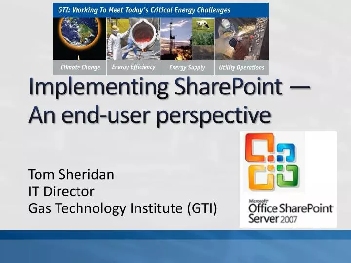 implementing sharepoint an end user perspective