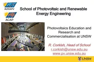 School of Photovoltaic and Renewable Energy Engineering