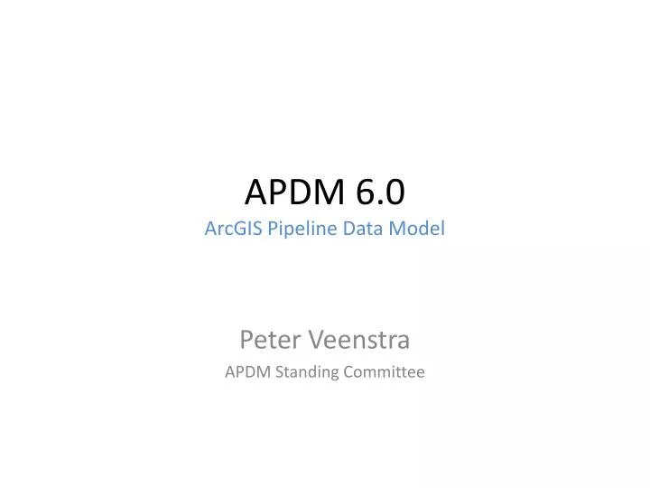 apdm 6 0 arcgis pipeline data model