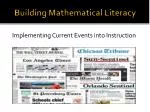 Building Mathematical Literacy - slide 1