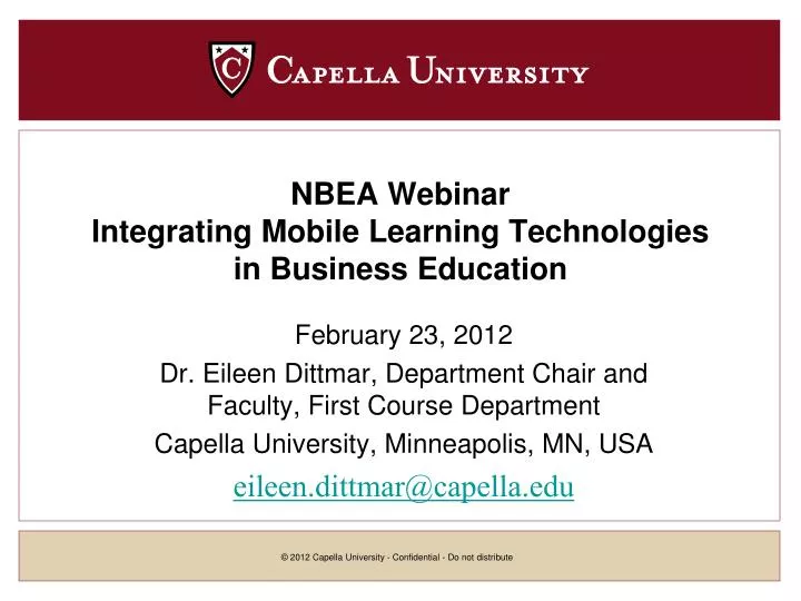 nbea webinar integrating mobile learning technologies in business education