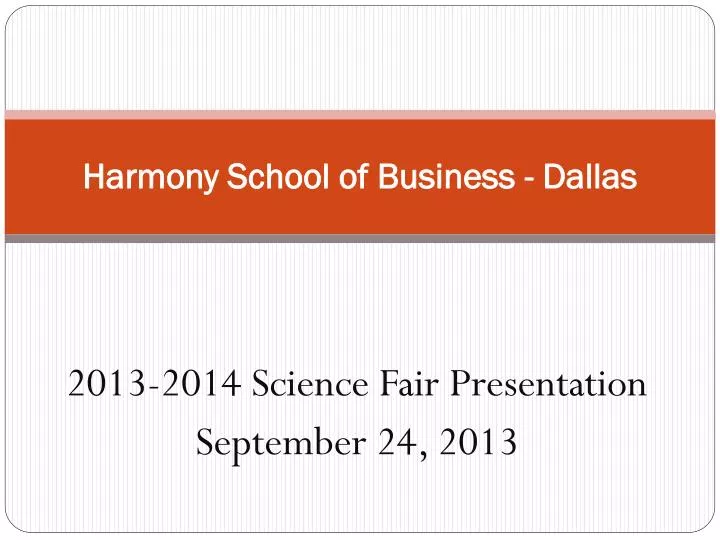 harmony school of business dallas