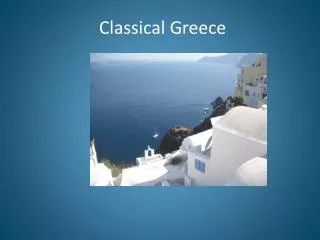 Classical Greece