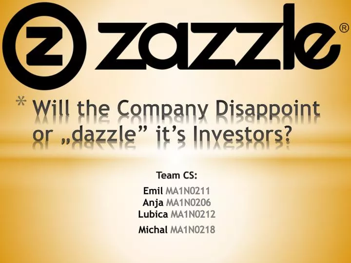 will the company d isappoint or dazzle it s investors