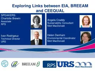 Exploring Links between EIA, BREEAM and CEEQUAL