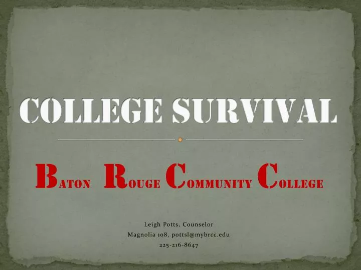 college survival
