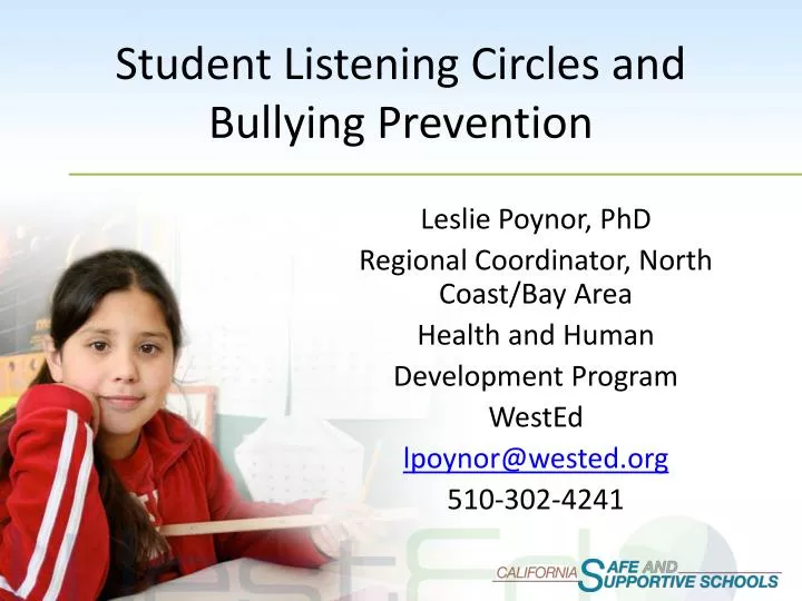 student listening circles and bullying prevention