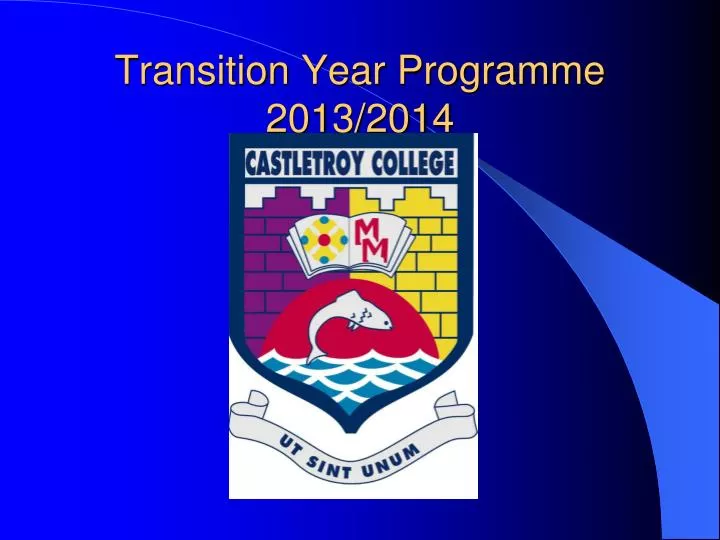 transition year programme 2013 2014