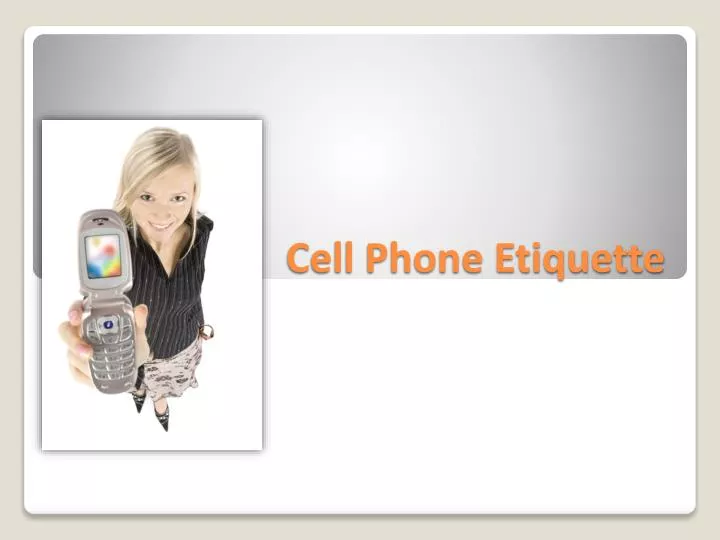 cell phone etiquette