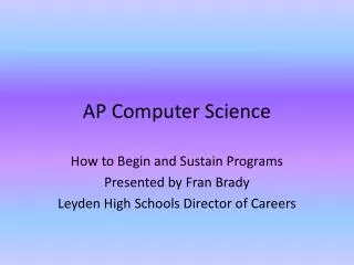 AP Computer Science