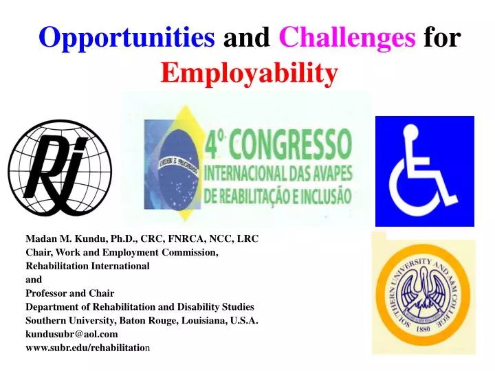 opportunities and challenges for employability