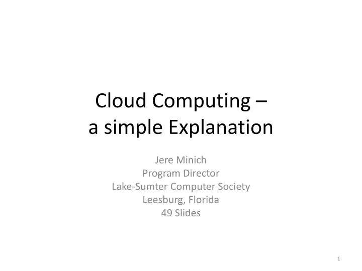 cloud computing a simple explanation