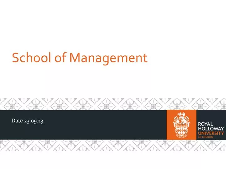 school of management