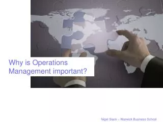 Why is Operations Management important?