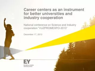 Career centers as an instrument for better universities and industry cooperation