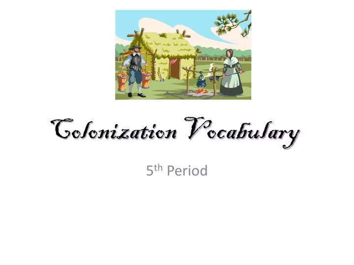 colonization vocabulary