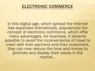 Electronic Commerce