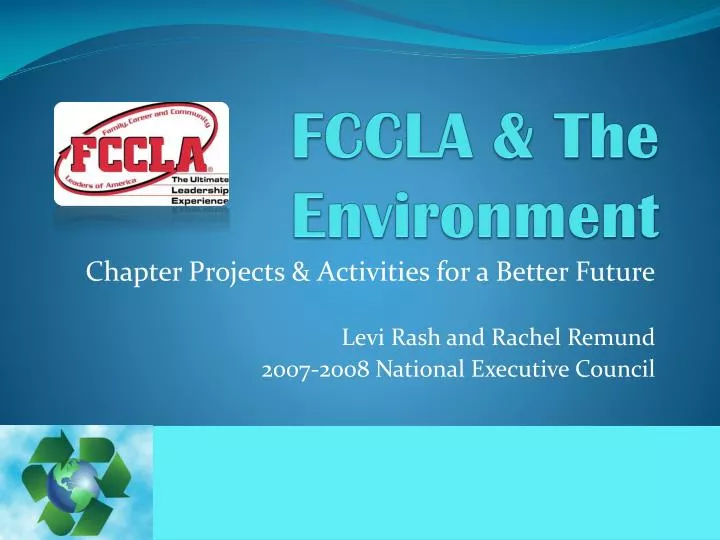 fccla the environment