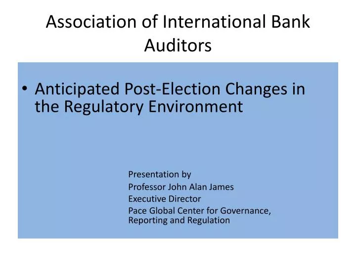 association of international bank auditors