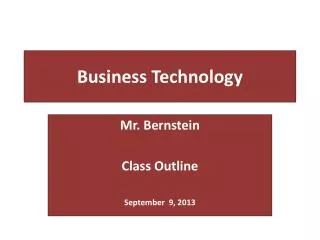 Business Technology