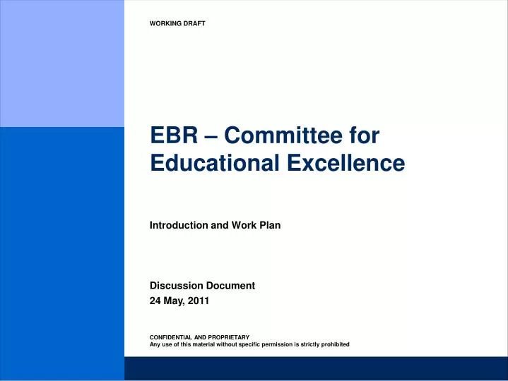 ebr committee for educational excellence