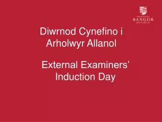 Diwrnod Cynefino i Arholwyr Allanol