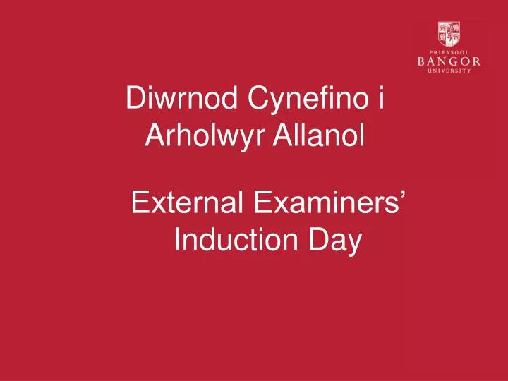 diwrnod cynefino i arholwyr allanol