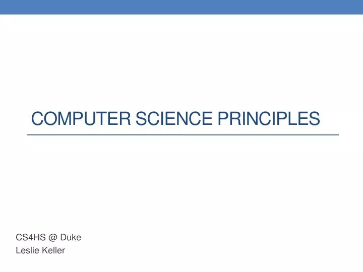computer science principles