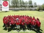2013 CSU Community College Counselor Conference - slide 1