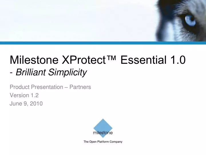 milestone xprotect essential 1 0 brilliant simplicity