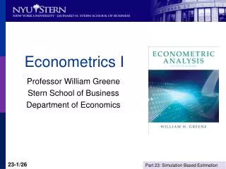 Econometrics I