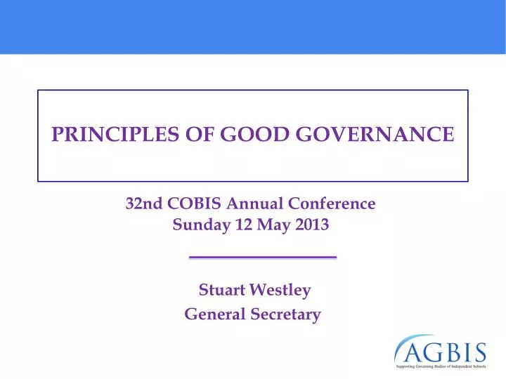 32nd cobis annual conference sunday 12 may 2013