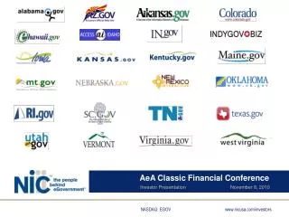 AeA Classic Financial Conference Investor Presentation November 8, 2010