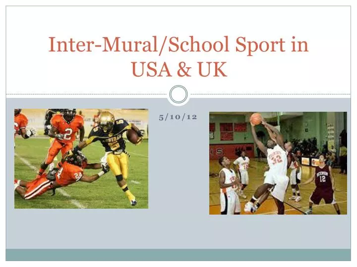inter mural school sport in usa uk