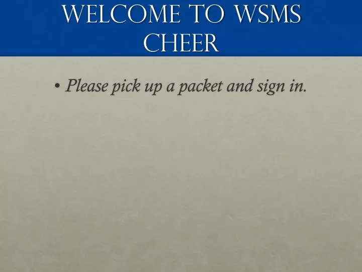 welcome to wsms cheer