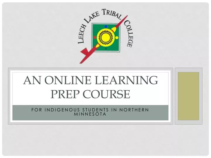 an online learning prep course