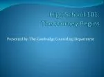 High School 101: The Journey Begins - slide 1