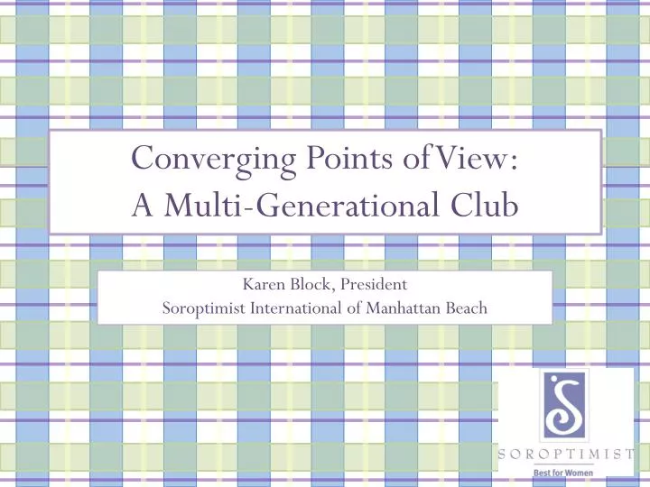 converging points of view a multi generational club