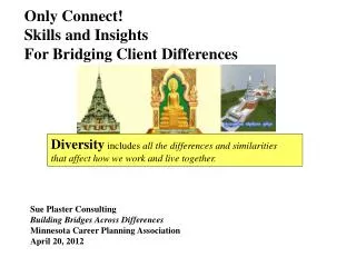 Only Connect! Skills and Insights For Bridging Client Differences