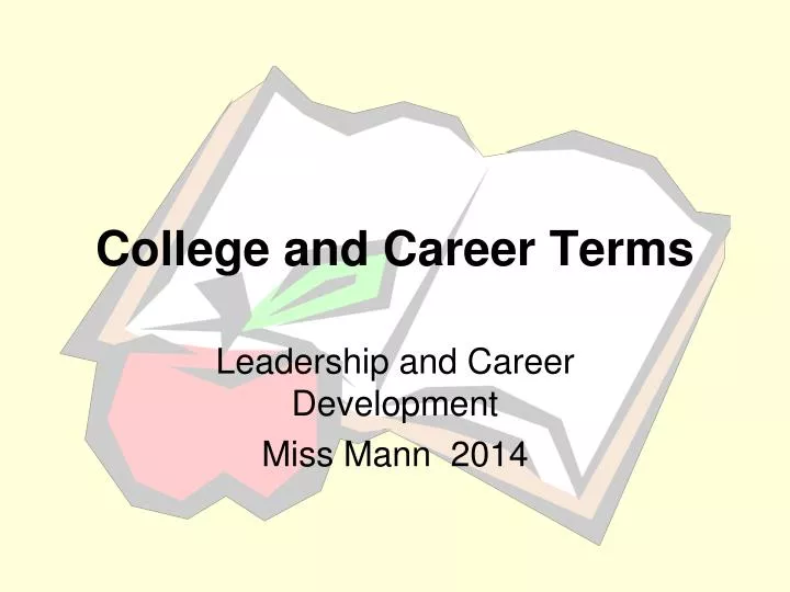college and career terms