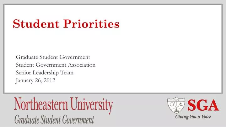 student priorities