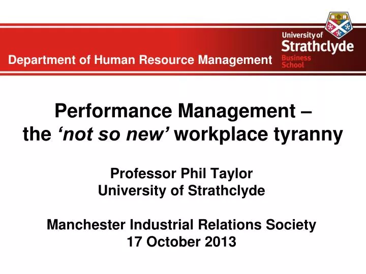 performance management the not so new workplace tyranny