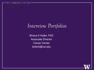 Interview Portfolios