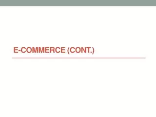 e commerce cont