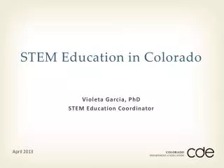 STEM Education in Colorado
