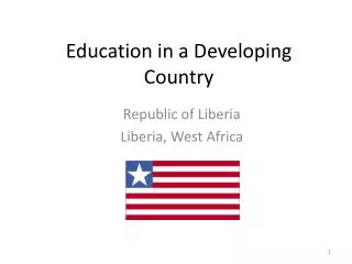 Education in a Developing Country