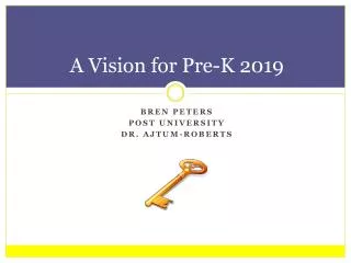 A Vision for Pre-K 2019