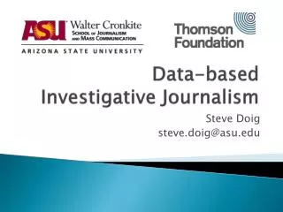 Data-based Investigative Journalism
