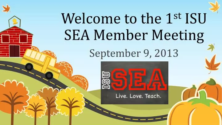 welcome to the 1 st isu sea member meeting