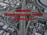HIGHWAY TRANSPORTATION SYSTEM - slide 1